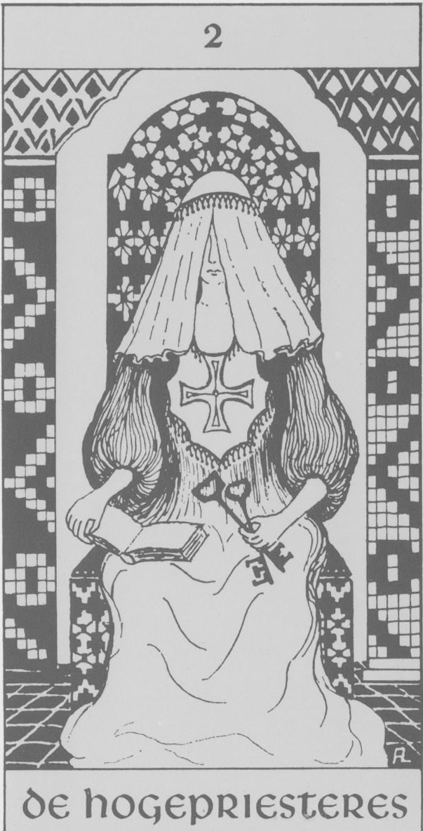 Hermetische tarot - de hogepriesteres - de tarot lezer gratis kaartleggen